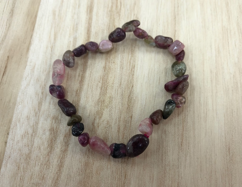 Pulsera Turmalina sandía forma